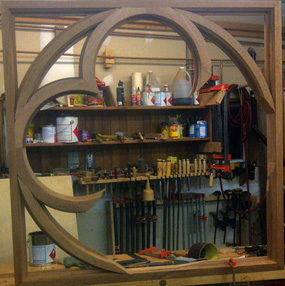 rose window framed