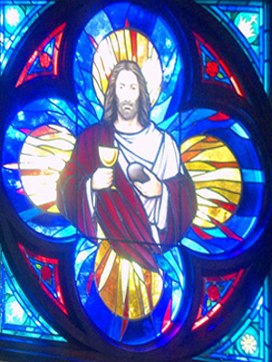 rose church window - Jesus
